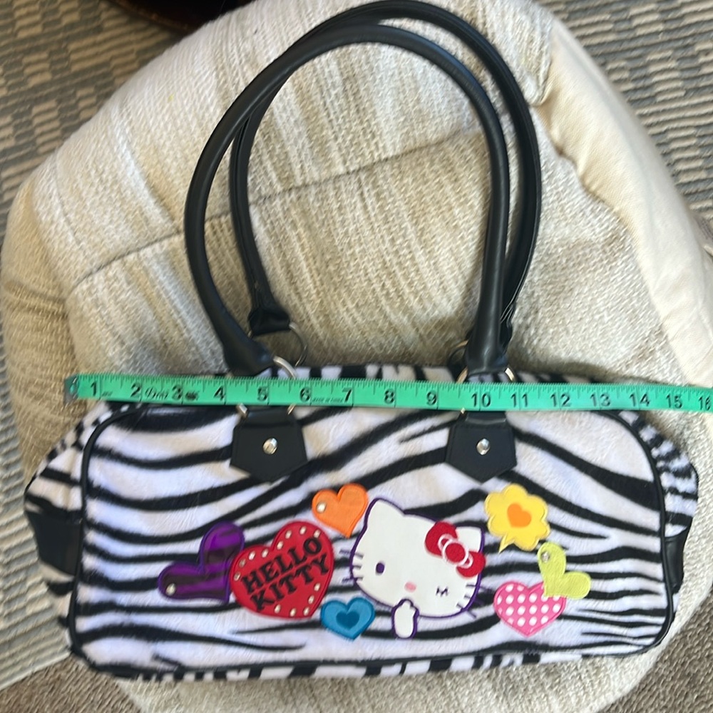 Zebra hello kitty purse